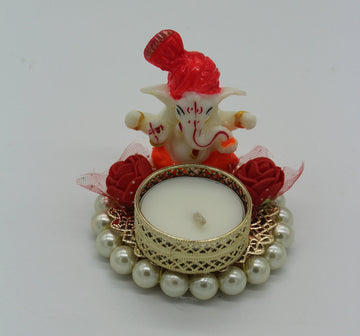 small Ganesha candle holder, bulk Indian return gift, varalakshmi favor, Ganesh Chaturthi favor, Diwali gift, pooja favor