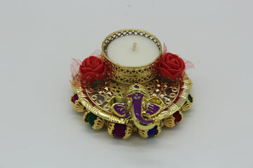Arihant Creations Ganpati candle holder/return gifts indian/diwali pooja gifts/ indian festival/ ganesha candle holder/diyas for gifts