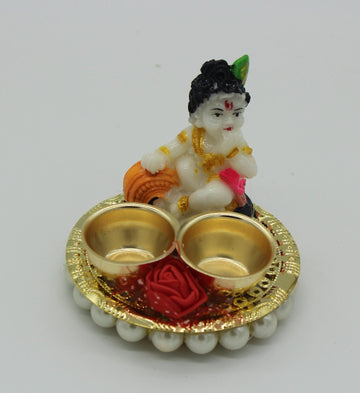 35 Pieces- Haldi Kumkum Holder with Krishna, Diwali gift, festive gift, Haldi Kumkum return gift for pooja, Birthday return gift ,