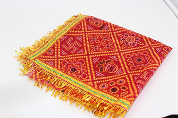 Handmade cloth for puja, for placing Gods, and idols in the home temple for Diwali pooja, Navratri pooja kapda, wedding puja, Mata ki chunar