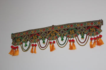 Indian Toran Door Hangin, diwali decoration ,Door Valance ,Toran ,latkan decor , festival decor ,decoration with mirror ,Mehandi decorate