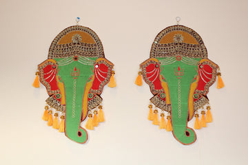 Ganesha wall hanging/door hanging/ganesha Toran/bandanwar/wedding decor/pooja decor / mehndi decoration / Diwali decoration/ pongal decor
