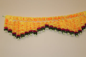 flower garland for main entrance door , flower decoration , Toran for door , Toran , yellow flower toran , artificial flower toran