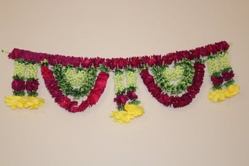 flower Door toran , flower backdrop for pooja , Diwali decoration , Wall Hanging , Puja Mandir Decoration, artificial Flower Toran