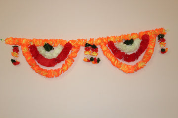 Artificial plastic toran for  Door hanging , Diwali decoration , Wall Hanging ,  Puja Mandir Decoration ,  Flower Tora,  bandhanwar ,Toran