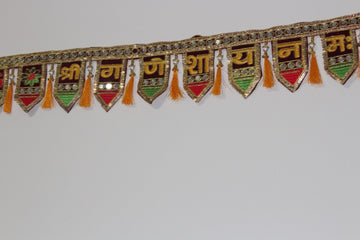 Arihant Creations -  Toran Door Hanging/ diwali decoration /Door Valance/ Toran/ latkan decor/ festival decor/decoration with mirror/