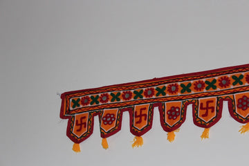Indian Toran Door Hanging/ Diwali decoration /Door Valance/ embroidered handing Toran / colorful window Toran/door topper valances