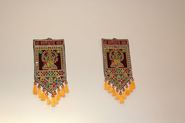 Diwali Decorations, Decorative Shubh Labh, Door Hanging Handcraft, Indian wall decor, subh labh for home, toran, Door Valance Set of 2