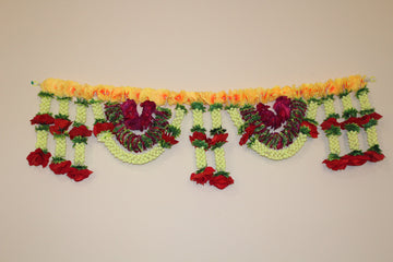 Arihant Creations Door hanging, Diwali decoration, Wall Hanging , Puja Mandir Decoration,  Flower Toran, Bandhanwar backdrop for decor