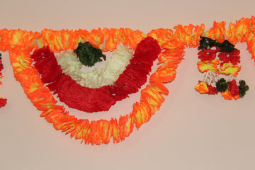 Artificial plastic toran for  Door hanging , Diwali decoration , Wall Hanging ,  Puja Mandir Decoration ,  Flower Tora,  bandhanwar ,Toran