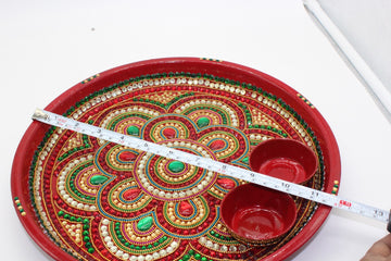 Indian Puja Thali, Indian Heena Thali, Indian wedding decoration, Pakistani wedding, home decor, baby shower thali,  Indian return gift