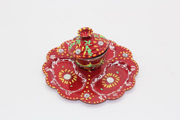 15 pieces - Small Haldi kumkum dan box | Indian favors | Roli chawal holder | puja gifts | baby shower return gift