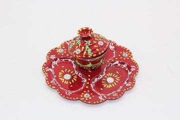 Small Haldi kumkum dan box | Indian favors | Roli chawal holder | puja gifts | baby shower return gift