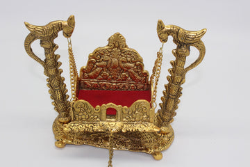 Jhula for Krishna Balgopal jhula for Laddu Gopal - Metal Swing for Hindu God Lord Krishna for Janmashtami Palna,thakurji paranu