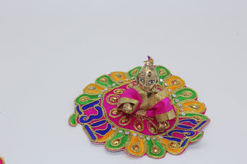 Baby Krishna dress write with ridhe  beautiful hand made Krishna design clothes/lodoo gopal dress /bal gopal posh/ krishana vaga/Radha
