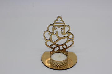 Shadow diya - wooden Ganesha shadow diya| return gifts | Tealight candle holder | diwali decoration | Arihant Creations