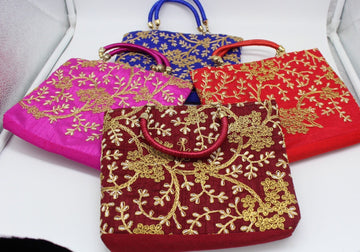 200 mix color bulk red, cream, gold, pink, light green , peach maroon pooja return gift bag, a portal for a favor, Diwali gift bag,