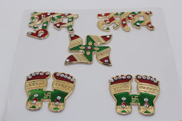 Acrylic Decorative Shubh Labh/indian Return Gift/Festival Decoration/Pooja Mandir Decoration/diwali decoration/navrathi decor/house warming/