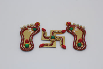 Lakshmi charan for Diwali puja, god charan, main door decoration. laxami pagina for main door and temple
