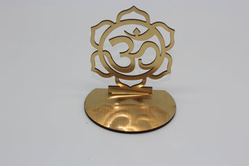 Arihant Creations | wooden shadow diya -  Om Yoga | return gifts | Tealight candle holder | diwali decoration | diwali pooja | shadow lamp