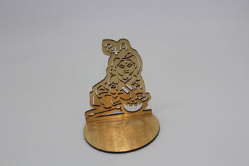 Krishna shadow diya | tealight candle holder stand / return gift / housewarming / diwali / puja gift / Indian favors | Arihant Creations