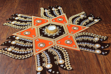 Acrylic rangoli, home decor/Diwali , floor decorations, Kalas rangoli, rangoli decor, Indian Diwali pooja, Navratri decor, Pongal decoration