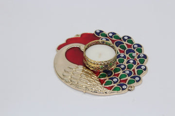 20 pieces-peacock candle holder | tealight candle holder | return gift | diwali gift | diwali pooja | Arihant Creations