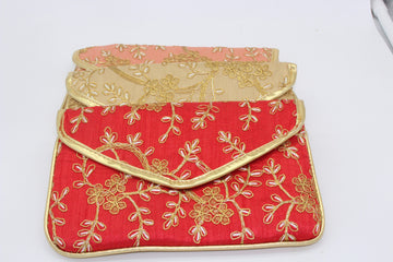 Embroidered clutch purse bag,  Indian woman's purse, handmade bag, return gift for pooja, purse for woman, clutch bag, wedding gift