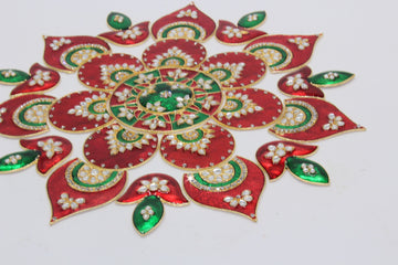 Diya design metal diwali rangoli, Indian wedding decoration, mehndi ceremony, Diwali decor