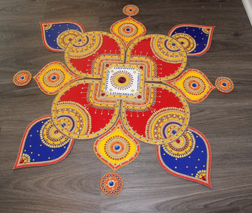 Beautiful big (33 inches ) Acrylic rangoli, house warming decoration , pooja decor for home ,entrance decor ,Diwali decoration ,varalakshmi