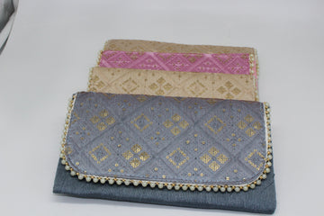 Indian handmade women's embroidered bag ,Indian wedding gift, bridesmaid gift,return gift for pooja
