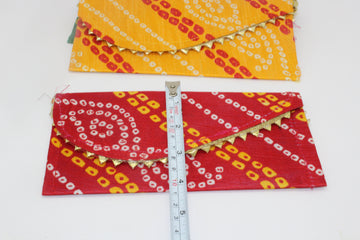 Fabric Money Envelopes For Cash Decorative bandhani Shagun Lifafa, Lucky Cash Currency Holder Magnetic Tip Envelopes Wedding Diwali Gift