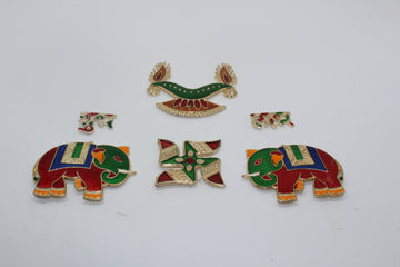 peacock with diya subh labh, such lab for Diwali, swastica for Diwali , elephant design with subh labh, Diwali decor for main door