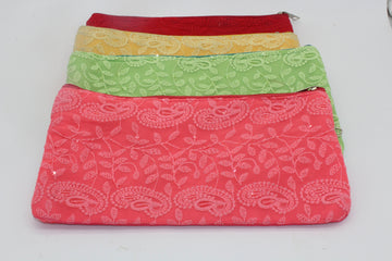 Indian Lucknowi Chikankari purse, Indian Wedding Handbag, Wedding favor, Return Gift For Guests, Gift for Her, purse for gift