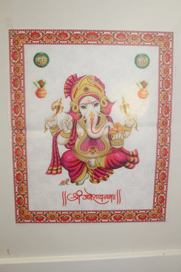 ganesh sthapana, ganesha for gujrati wedding clothes small bacdrop ,ganesha poster, ganesha pooja ,wedding pooja items, wall decor ganesha