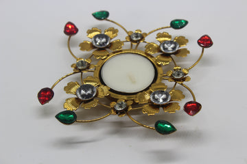 Lotus Finish Diya Indian Craft Diya For Puja Pooja Gift Diwali Home Decorations Mandir Temple Indian Traditional Deepawali Return Gifts Puja