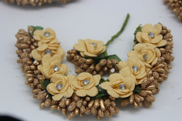 Rose Gajra, Hair Accessory, Veni Flower Jewelry, Wedding Jewellery For Bride, Classical Dance Jewelry, Bharatanatyam, Kuchipudi guajira