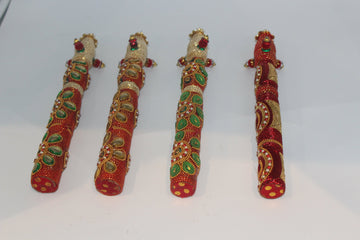 Pithi Saliya, Pithi Saliya, Pithi Haldi Sticks For Gujarati Wedding, Indian Hindu Wedding, Haldi Ceremony, Gujrati Wedding Shadi