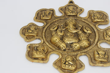 Metal Ganesha Wall Decor,  Ganesha Wall Hanging with Ganesha Wall Sculpture, Diwali wall decor, Indian festival decoration, Ganesh art