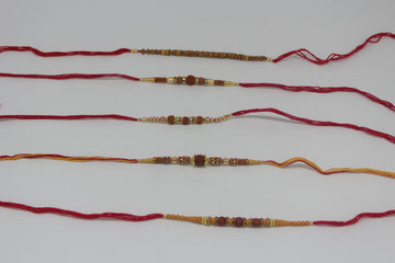 Rakhi for brothers, Rakhee Bracelet on Festival of Raksha Bandhan for Brothers, Made by fine Threads Rudraksha, rakhi for kids,rudraksha