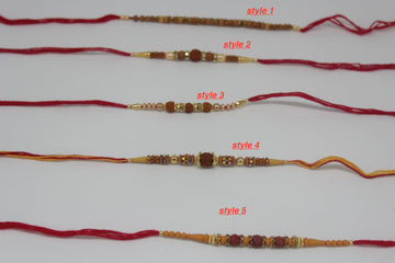Rakhi for brothers, Rakhee Bracelet on Festival of Raksha Bandhan for Brothers, Made by fine Threads Rudraksha, rakhi for kids,rudraksha