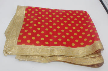 Red chundari for god, green chundari aasan,  clothe for placing Gods temple, Navratri pooja kapda, wedding puja, Mata ki chunari, god aasan