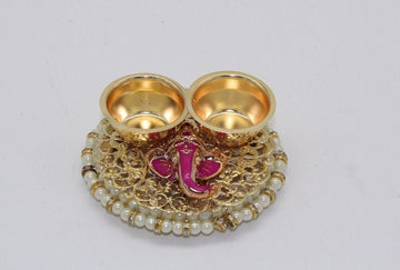 125 Ganesha haldi kumkum holder for pooja, Indian return gift for pooja, Indian wedding gift, Diwali puja gift, mehndi ceremony, Indian