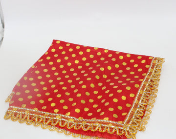 Handmade cloth for puja, for placing Gods, and idols in the home temple for Diwali pooja, Navratri pooja kapda, wedding puja, Mata ki chunar