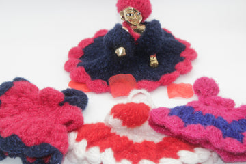 Baby Krishna dress, beautiful handmade Krishna clothes, Gopal dress, bal gopal poshak, Krishna vaga , multicolor dress
