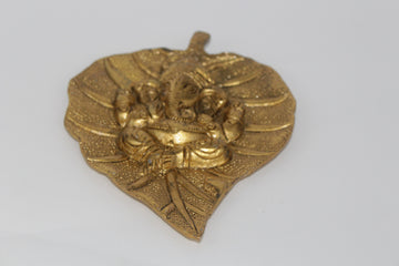 leaf Metal Ganesha deco,  Indian return gift, Diwali favor, Pooja favor, return gift for puja, Ganesha leaf, light,