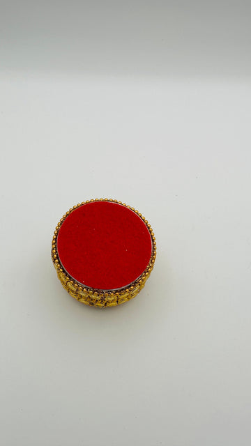 small haldi kumkum dan (box),  kumkum holder, puja Favors, Roli Chawal Holder, Puja Gifts, desi favors,  Indian return gift, Indian wedding