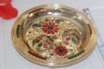 Small haldi kumkum thali, Bulk Return Gifts, Indian Favors, housewarming gifts, Indian favors, Pooja gifts, Diwali return gift, pooja favor