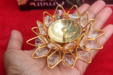 Metal Lotus Brass Diyas Oil deepam, return gift for pooja, oil deepam, pooja favor, Diwali return gift, Navratri favor, oil diya