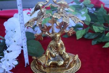 Sai Baba Statue Brass metal, 8 Inch Shirdi Sai Baba, Hindu Indian God Sai Baba Idol, Sai Shirdi, Beautiful Blessed, Hindu Art Temple Decor
